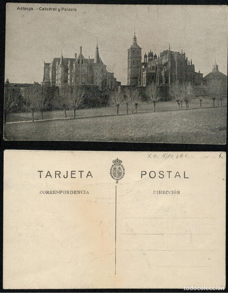 Postales: Postal de Astorga Catedral y Palacio. Sin editor. - Foto 1