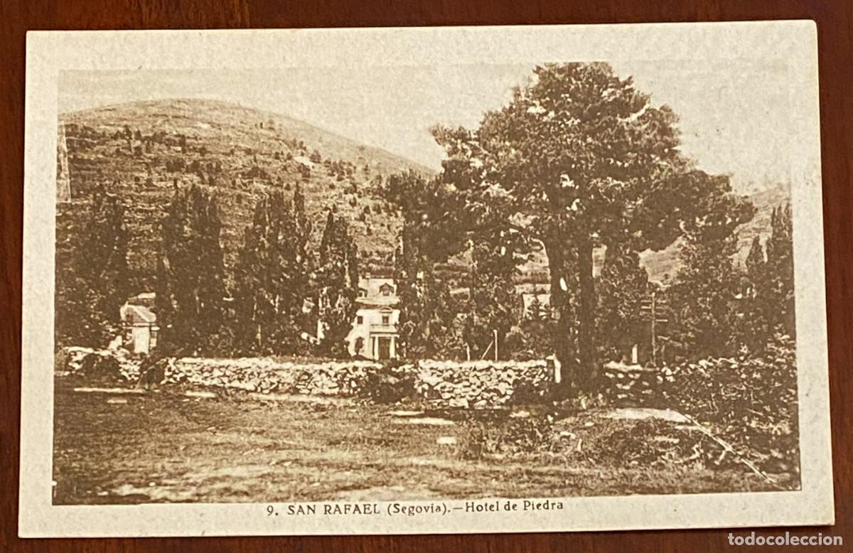 Cartoline: POSTAL DE SAN RAFAEL, HOTEL DE PIEDRA, N.9, ED. SAN QUINTIN IGLESIAS, NO CIRCULADA.