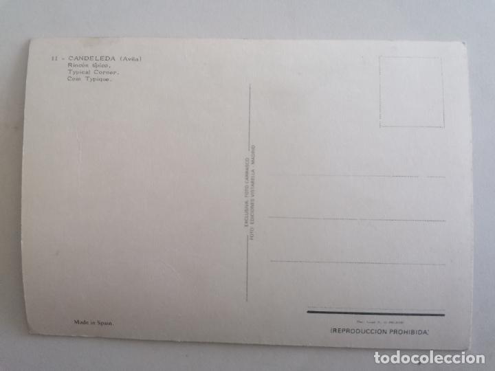 Postales: POSTAL CANDELEDA, AVILA, RINCON TIPICO - Foto 2