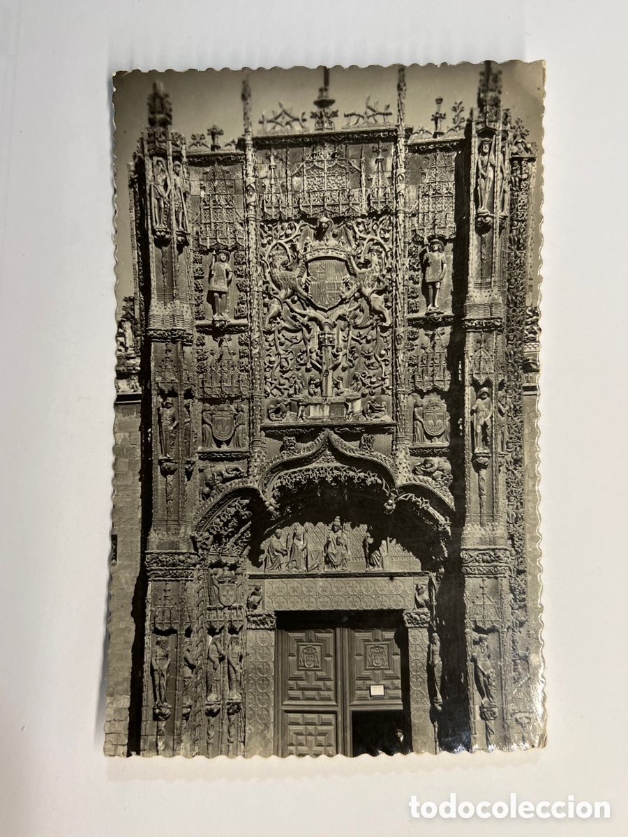 Postales: VALLADOLID. Postal No.90, Portada del Colegio de San Gregorio. Edic., Garcia Garrabella (h.1960?)