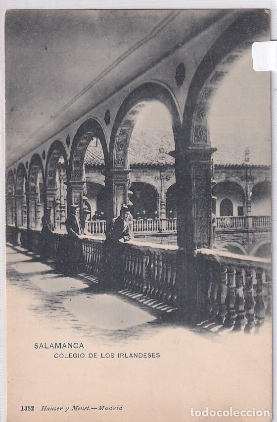 Postais: Salamanca Hauser y Menet 1382 Colegio de los Irlandeses . Reverso sin dividir. Sin circular.
