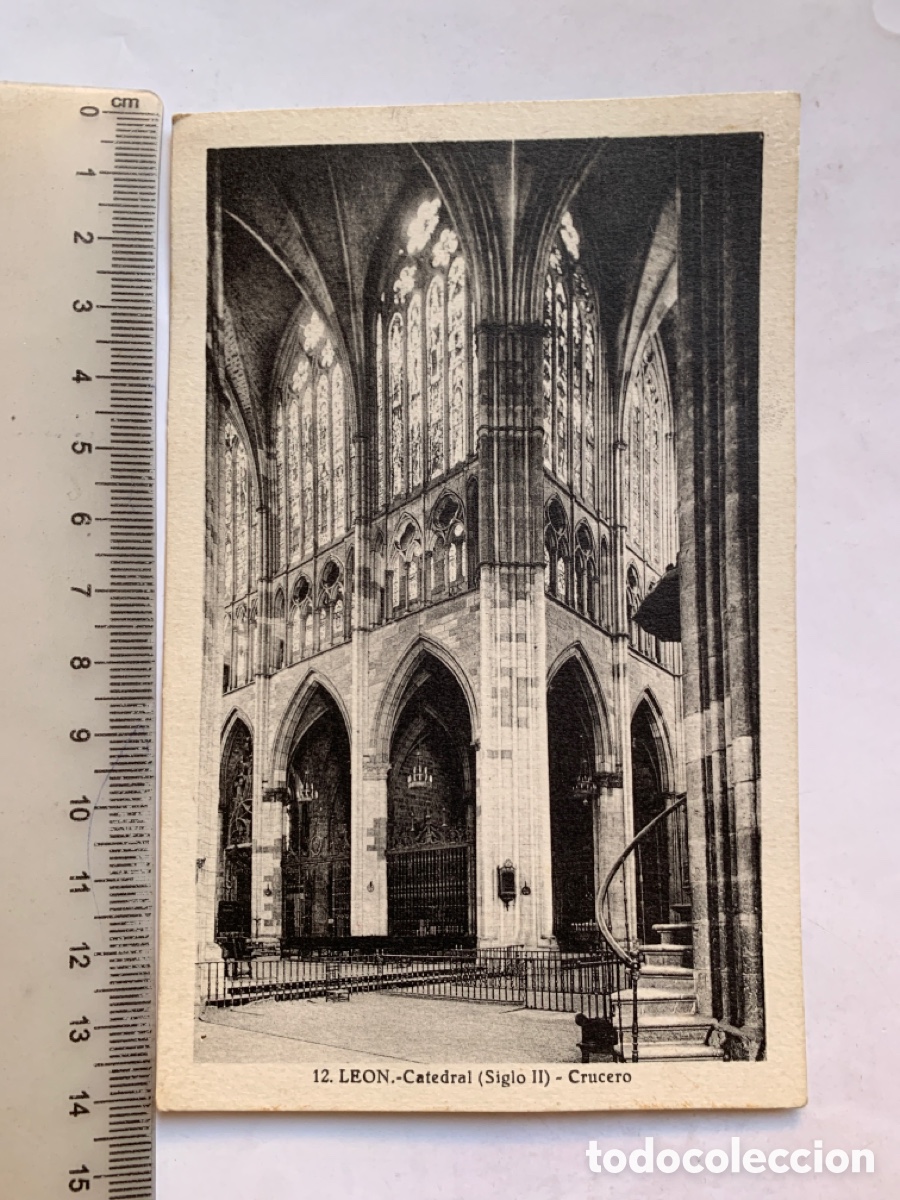 Postales: POSTAL. LEON. C&Aacute;TEDRAL. CRUCERO. L. ROISIN, FOT&Oacute;GRAFO.