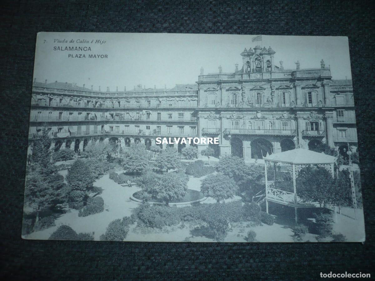 Postkarten: SALAMANCA. PLAZA MAYOR. VIUDA DE COLON E HIJO 7. SIN CIRCULAR. DIVIDIDA