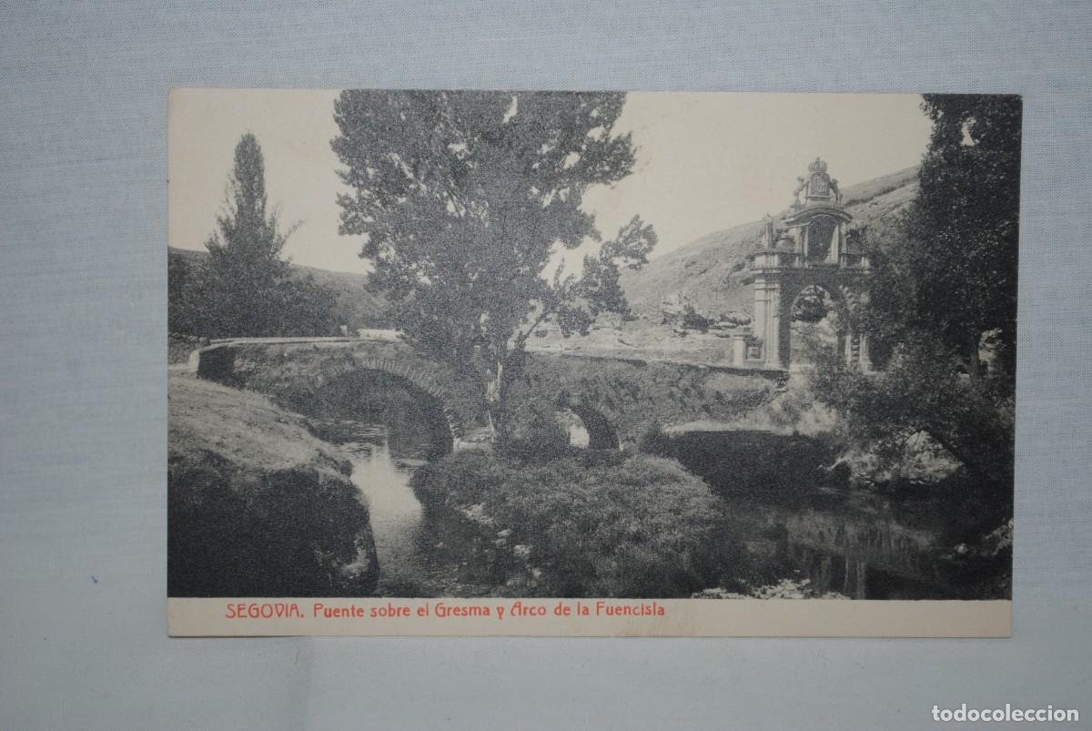 Postales: SEGOVIA , PUENTE SOBRE EL GRESMA . - Foto 2