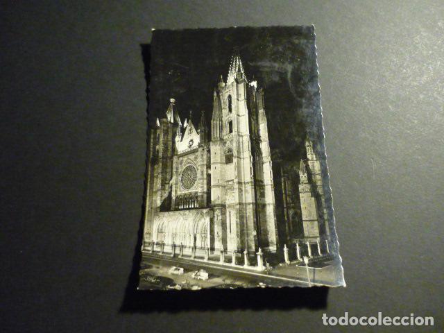 Postales: LEON LA CATEDRAL ILUMINADA - Foto 1