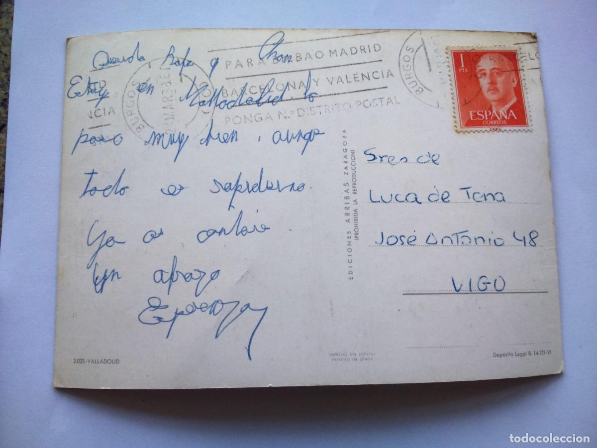 Postales: POSTAL -- VALLADOLID - CIRCULADA -- - Foto 2