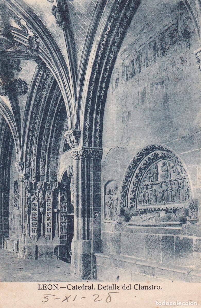 Postales: LE&Oacute;N - CATEDRAL. CLAUSTRO - Foto 1