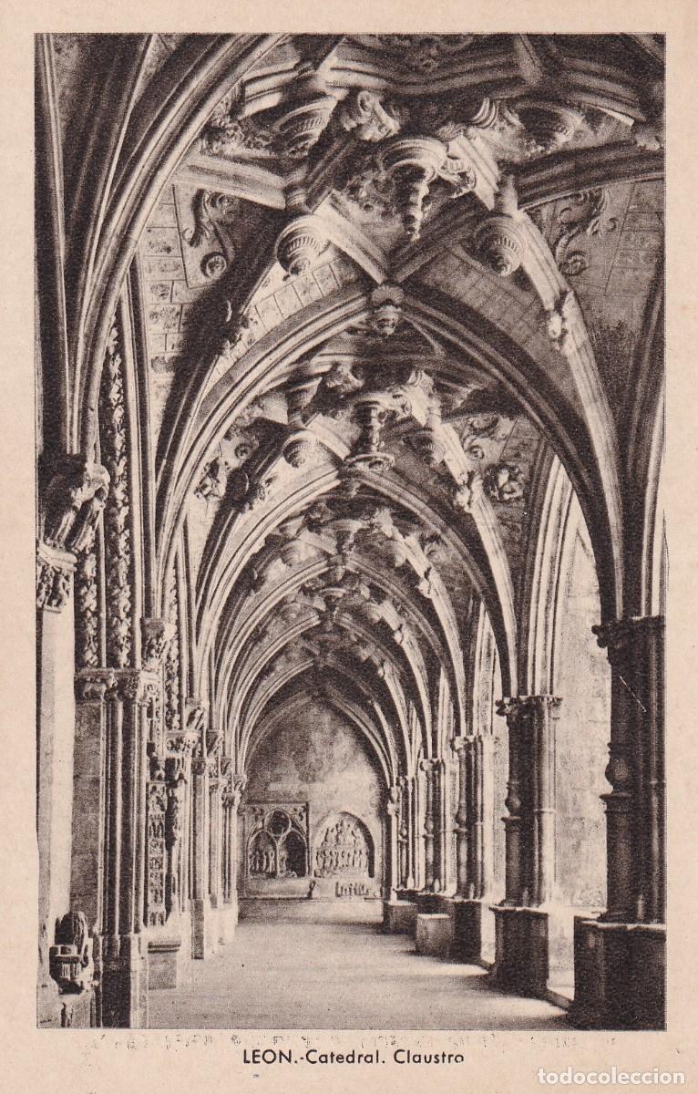 Postales: LE&Oacute;N - CATEDRAL. CLAUSTRO - Foto 1