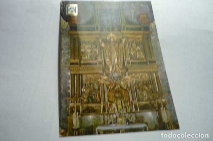 Postales: postal valladolid-santuario nacional basilica gran promesa retablo