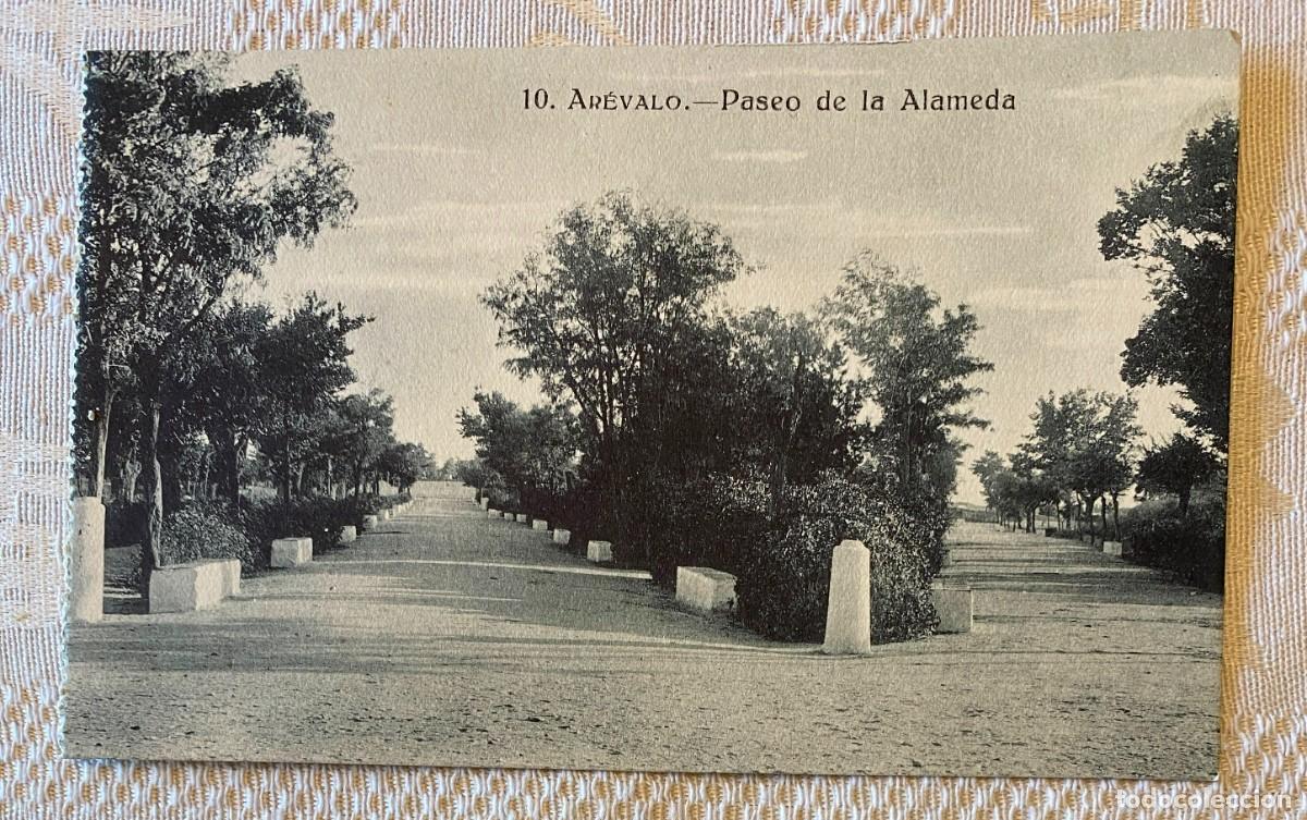 Postales: POSTAL DE AREVALO, AVILA, N.10, PASEO DE LA ALAMEDA, ED. SANCHEZ, NO CIRCULADA.