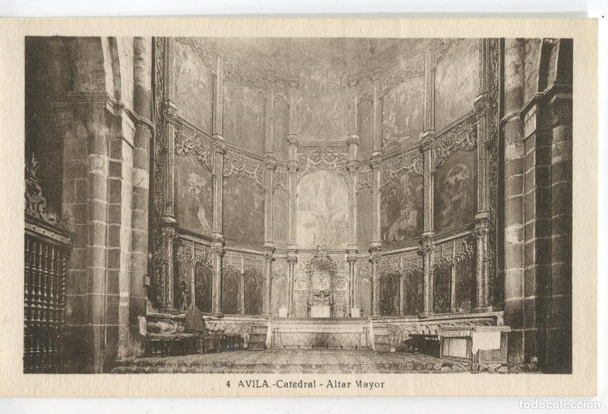 Postais: Postal de Avila. Catedral. Altar Mayor. 4 Ed. Roisin