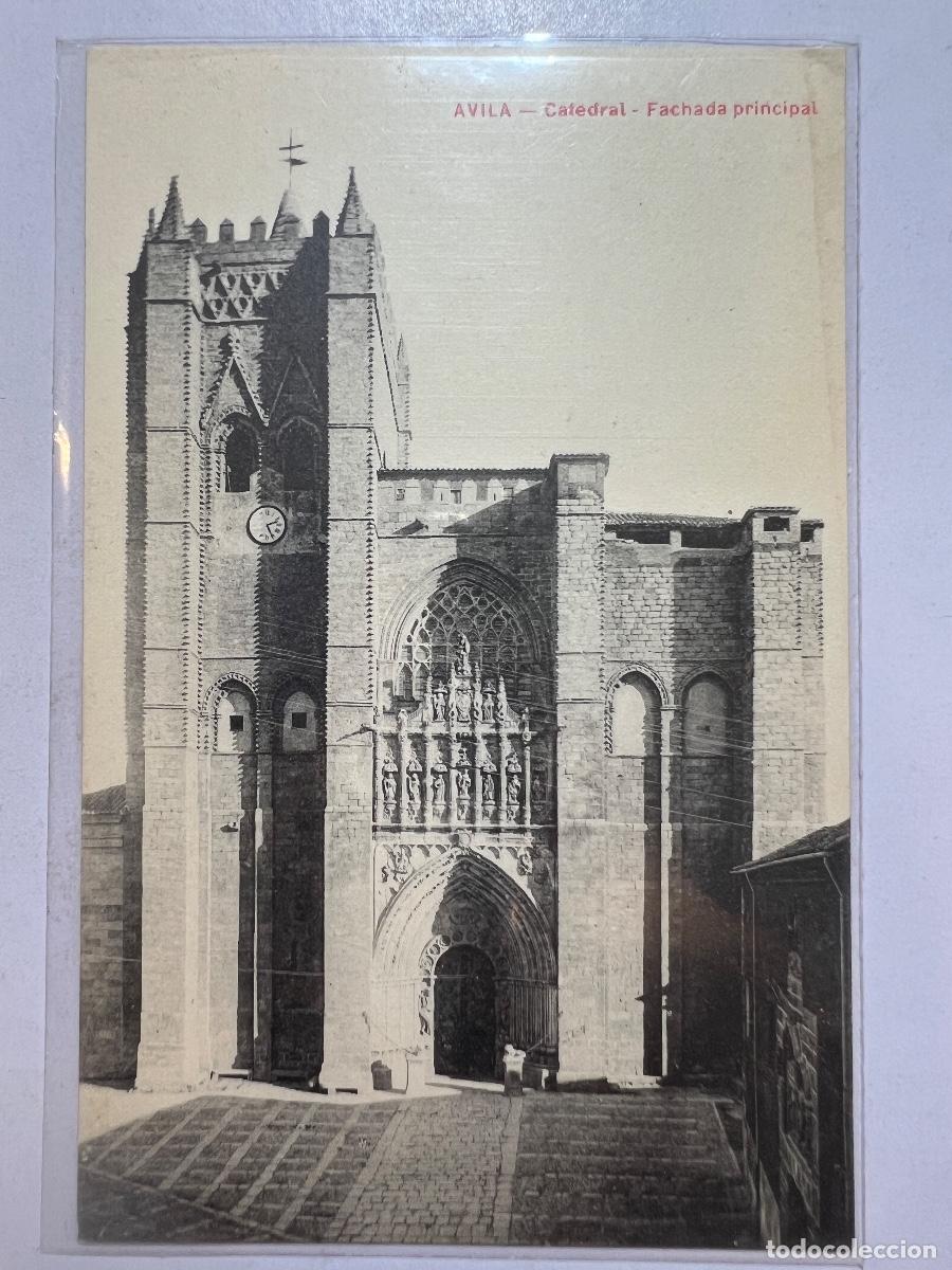 Postkarten: POSTAL. AVILA. CATEDRAL FACHADA PRINCIPAL. LUCAS MARTIN