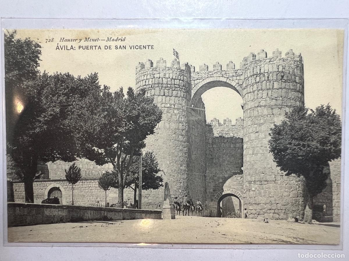 Postkarten: POSTAL. AVILA. PUERTA DE SAN VICENTE. HAUSER Y MENET