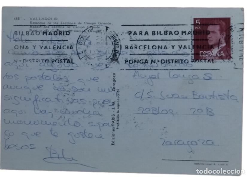 Postales: Valladolid Postal Circulada. Ediciones Paris 485. - Foto 2