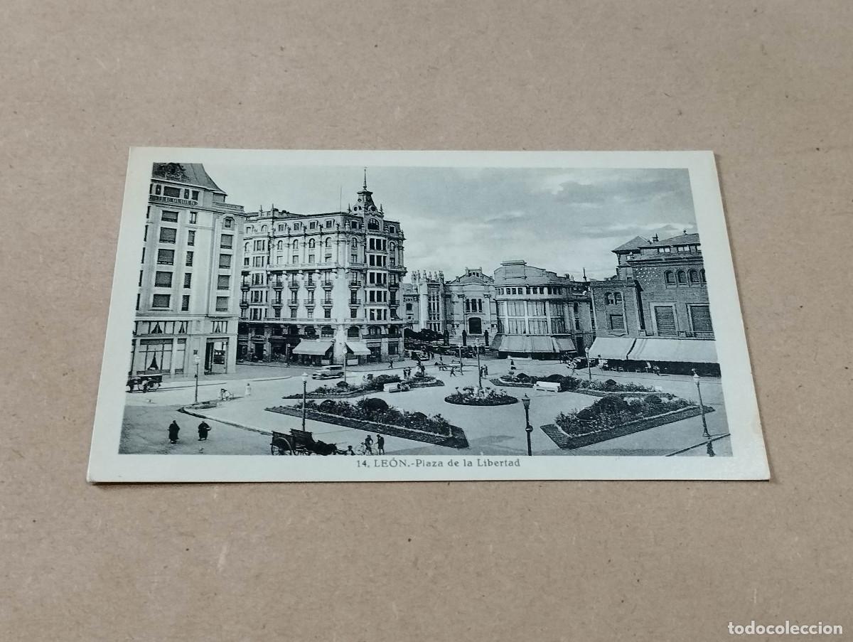Postales: LE&Oacute;N - POSTAL LE&Oacute;N - PLAZA DE LA LIBERTAD - Foto 1