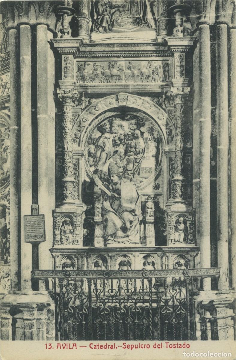 Postkarten: N&ordm; 13-&Aacute;VILA. Catedral. Sepulcro del Tostado. Sin circular. ED. LUCAS MART&Iacute;N