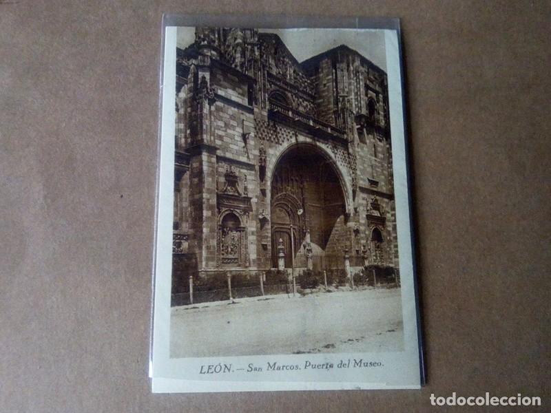 Postales: LEON , POSTAL ANTIGUA ANIMADA , BLANCO Y NEGRO, - Foto 1