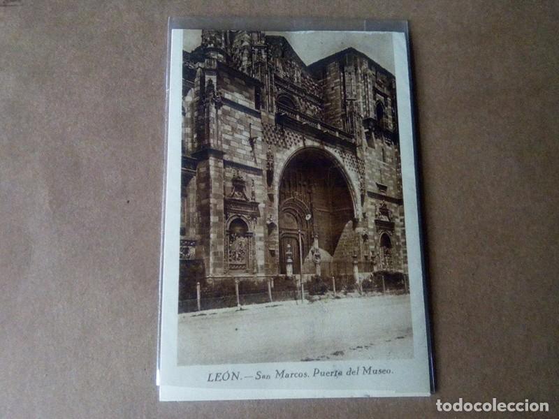 Postales: LEON , POSTAL ANTIGUA ANIMADA , BLANCO Y NEGRO, - Foto 2