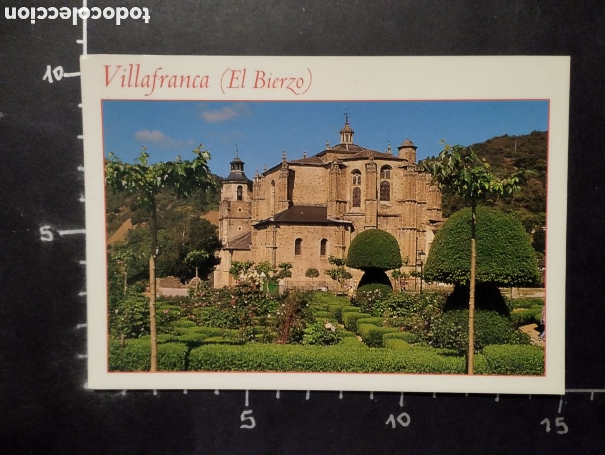 Postales: POSTAL. VILLAFRANCA DEL BIERZO - COLEGIATA DE SANTA MAR&Iacute;A. FOT&Oacute;GRAFO: JAVIER DEL OTERO