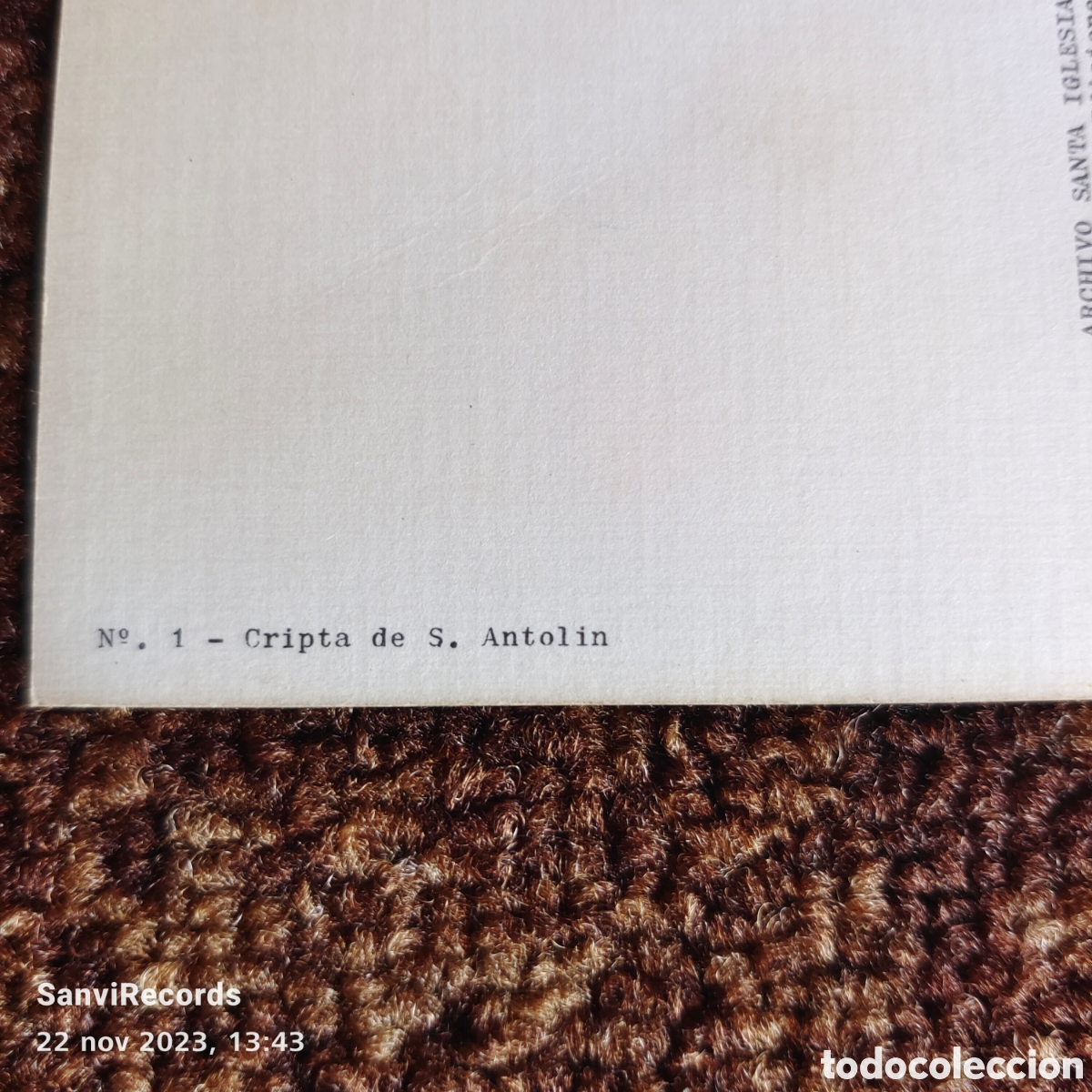 Postales: POSTAL: CRIPTA DE SAN ANTOL&Iacute;N , PALENCIA (CASTILLA Y LE&Oacute;N) - Foto 2