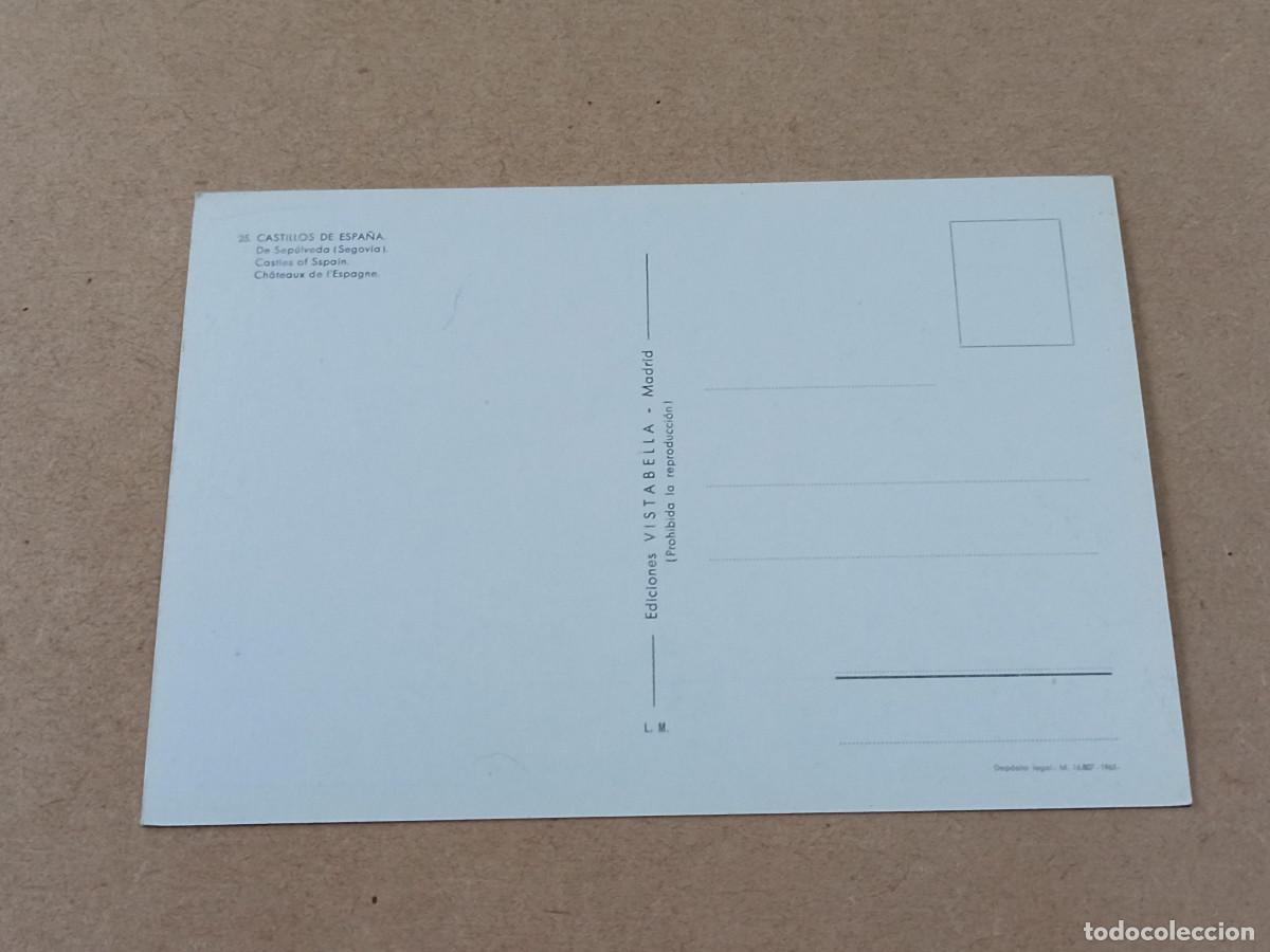 Postales: SEGOVIA - POSTAL SEP&Uacute;LVEDA - CASTILLO - Foto 2