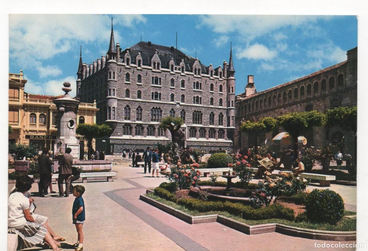 Postales: Postal de Le&oacute;n-escrita-