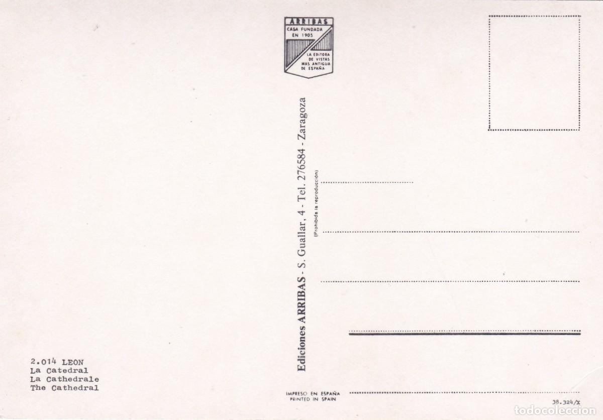 Postales: LEON. LA CATEDRAL (1967) - Foto 2