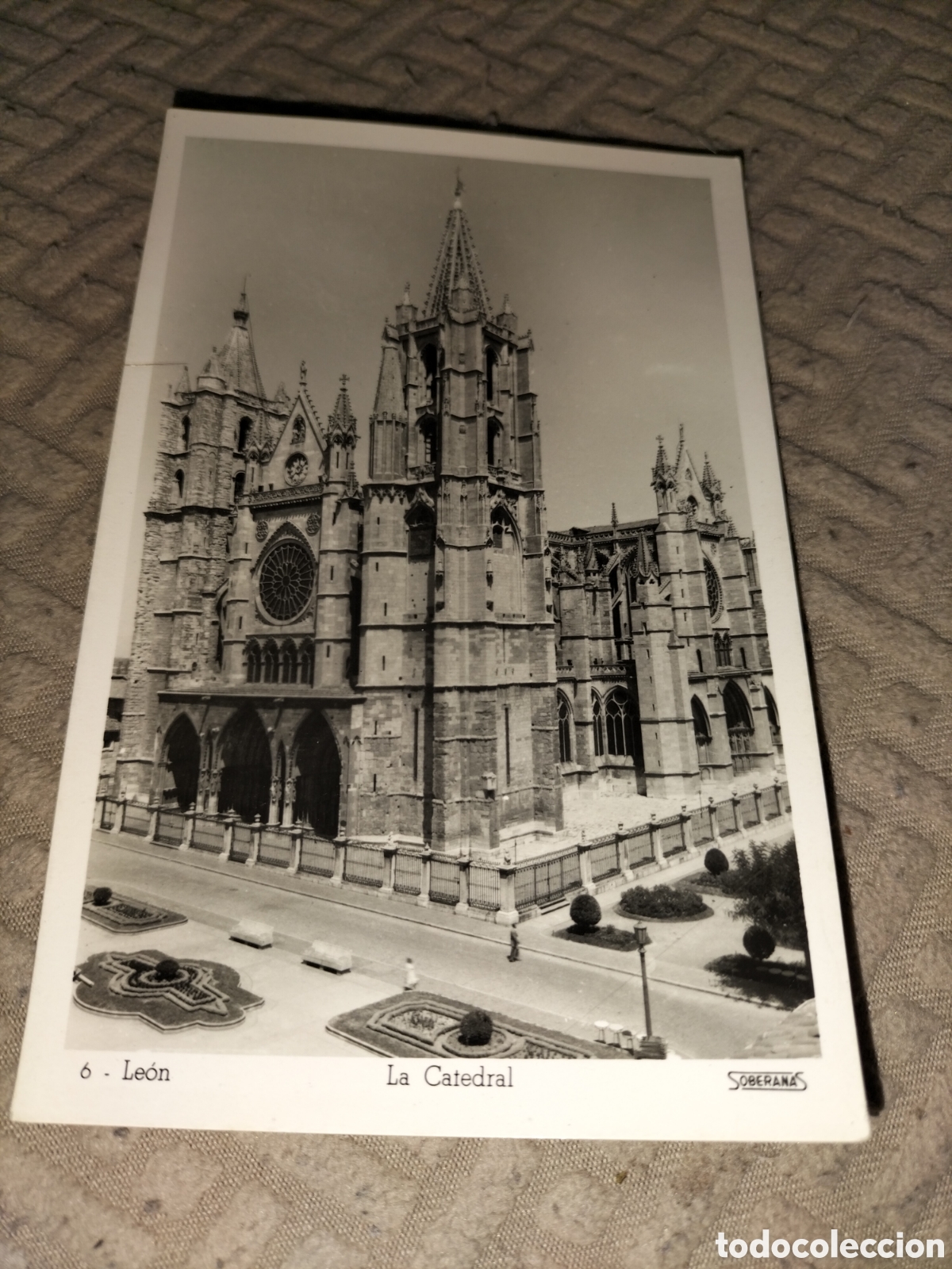 Postales: Postal antigua de la catedral de leon - Foto 1