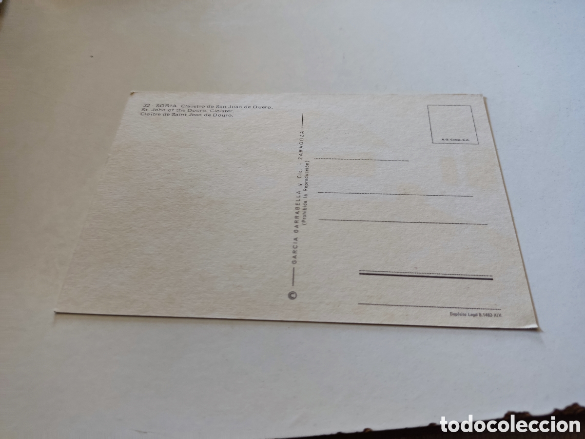 Postales: Postal Soria claustro - Foto 2