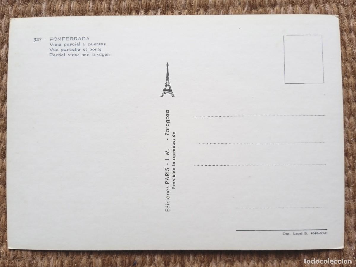 Postales: PONFERRADA - LEON - ED. PARIS - Foto 2