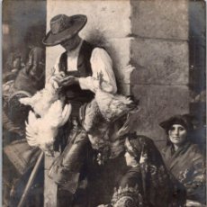 Postales: LEÓN - TIPOS LEONESES EN EL MERCADO - ETCHEVERRY - SALON DE 1908 - ND PHOT. 2960 - 141X88MM