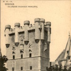 Postales: SEGOVIA - ALCAZAR FACHADA PRINCIPAL - H.M.- M. SIN CIRCULAR