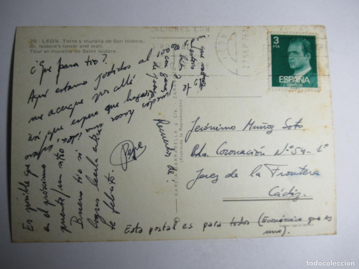 Postales: Le&oacute;n - Torre y Muralla de San Isidoro - Foto 2