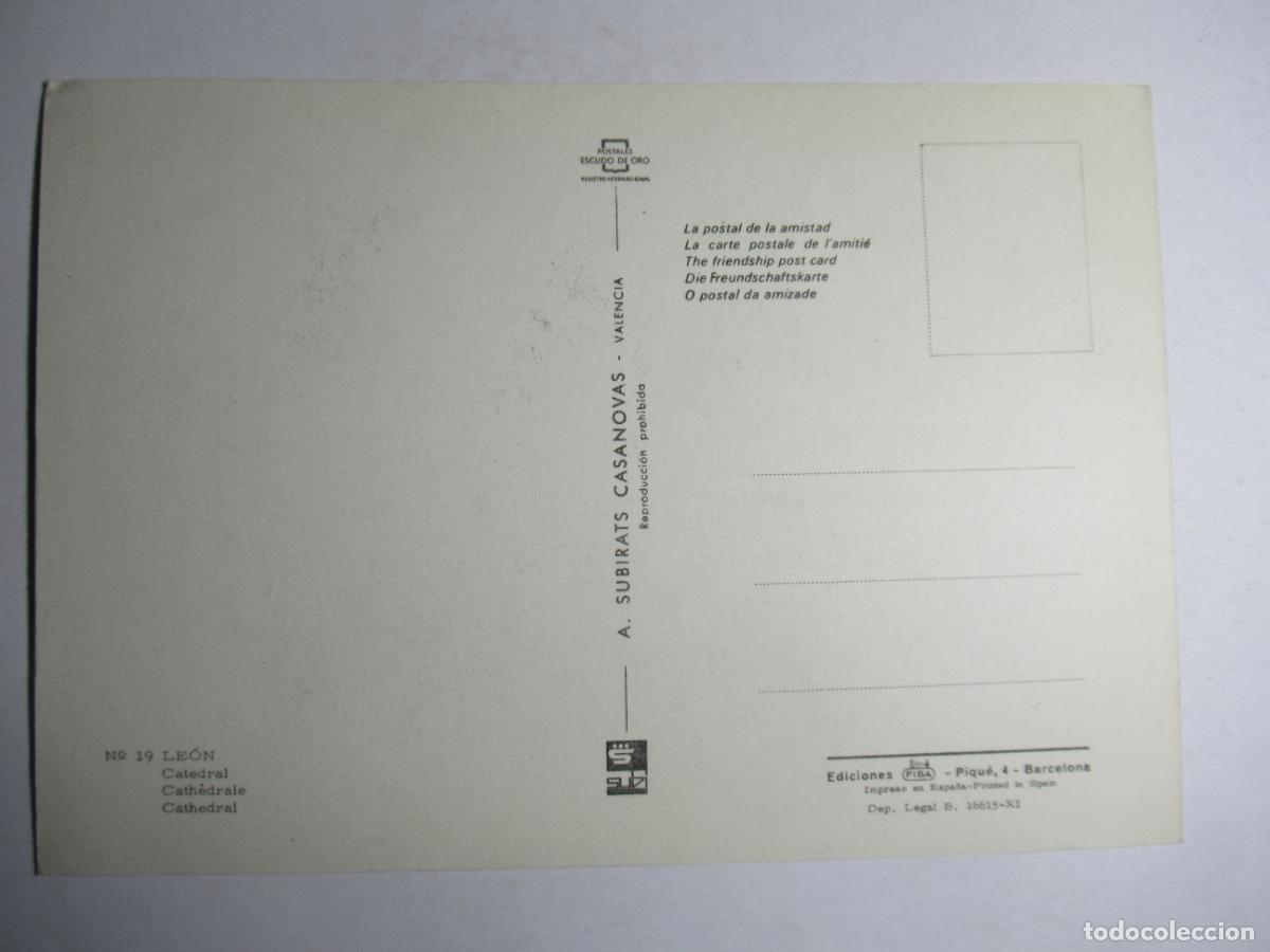 Postales: Le&oacute;n - Catedral - Foto 2