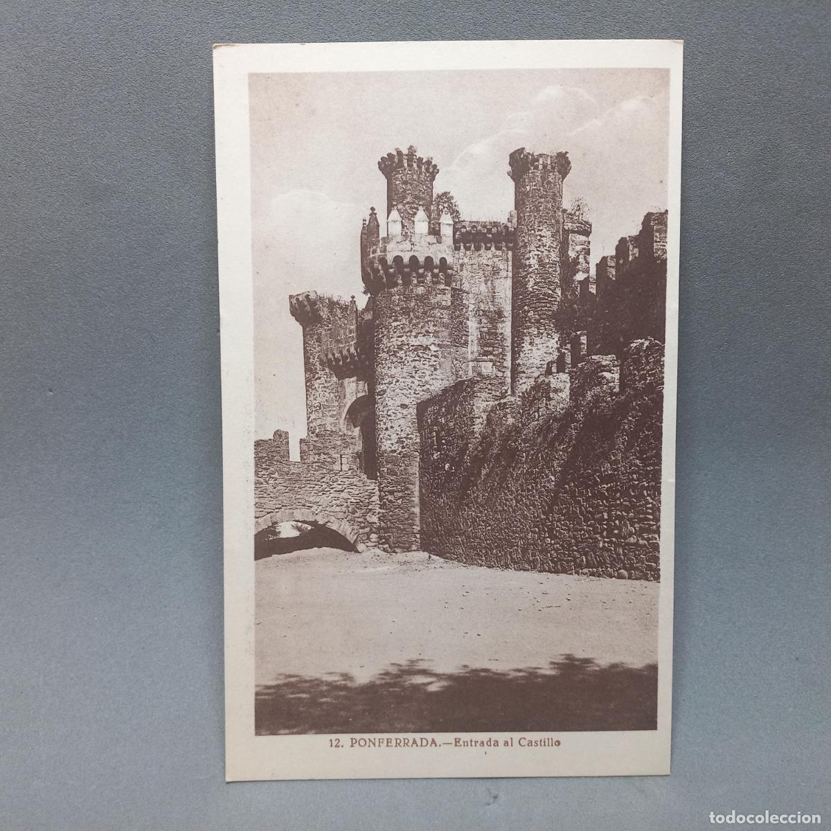 Postales: Ponferrada. Entrada al Castillo. - Foto 1
