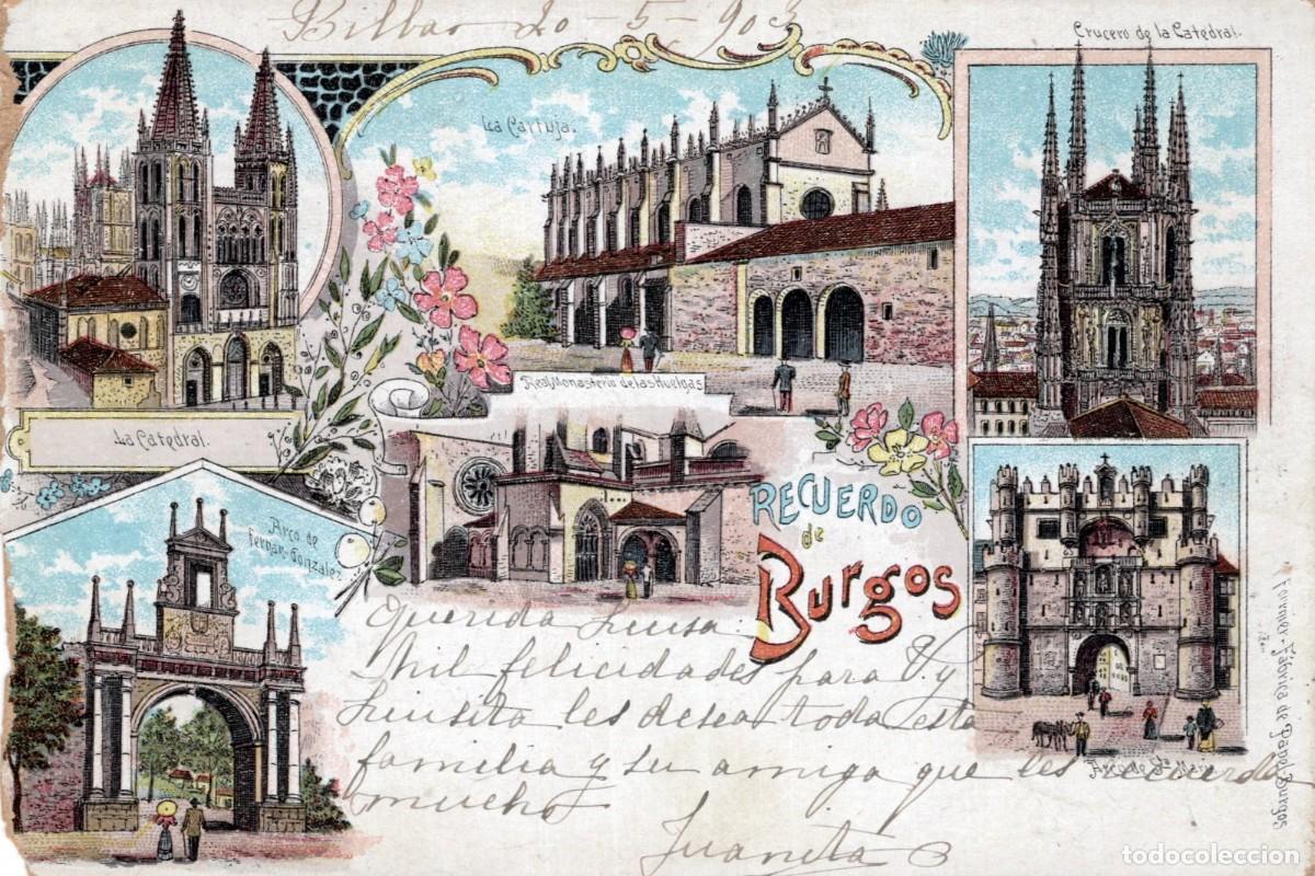 Postales: RECUERDO DE BURGOS - Foto 1