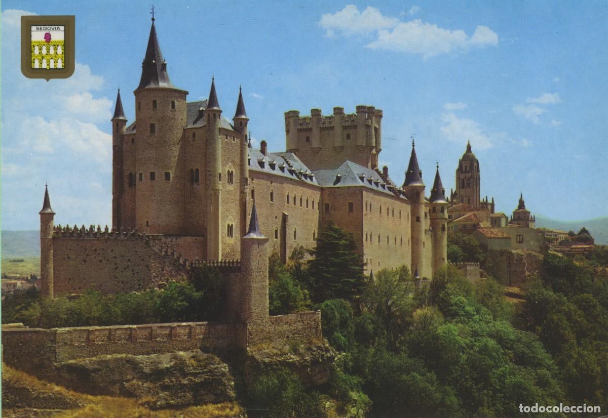 Postcards: N&ordm; 14-SEGOVIA. Alc&aacute;zar y Catedral. Sin circular. ED. DOM&Iacute;NGUEZ