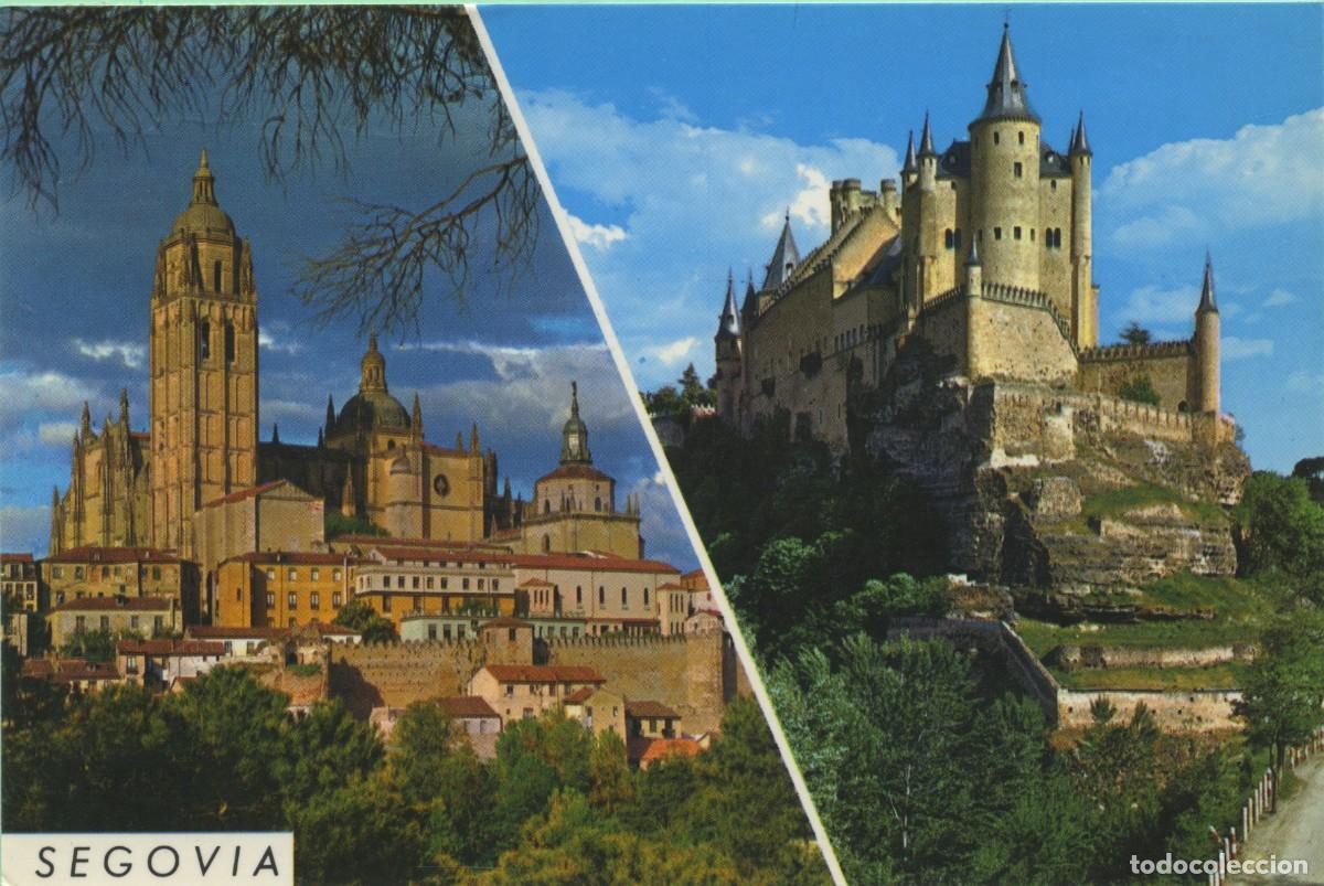 Postcards: N&ordm; 64-SEGOVIA. Detalles de la ciudad. Circulada en 1988. ED. JOS&Eacute; LUIS GONZ&Aacute;LEZ MANSINO
