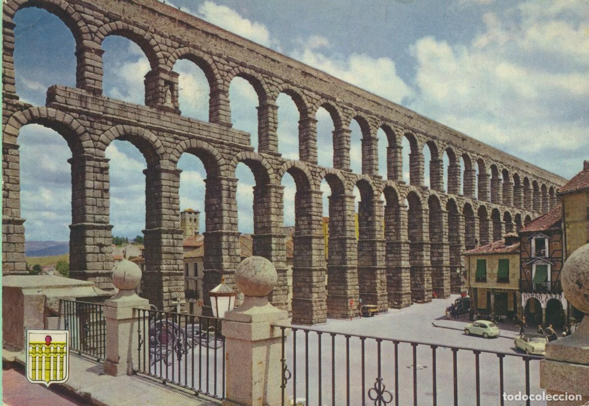 Postcards: N&ordm; 9-SEGOVIA. Acueducto romano. Circulada en 1964. ED. DOM&Iacute;NGUEZ