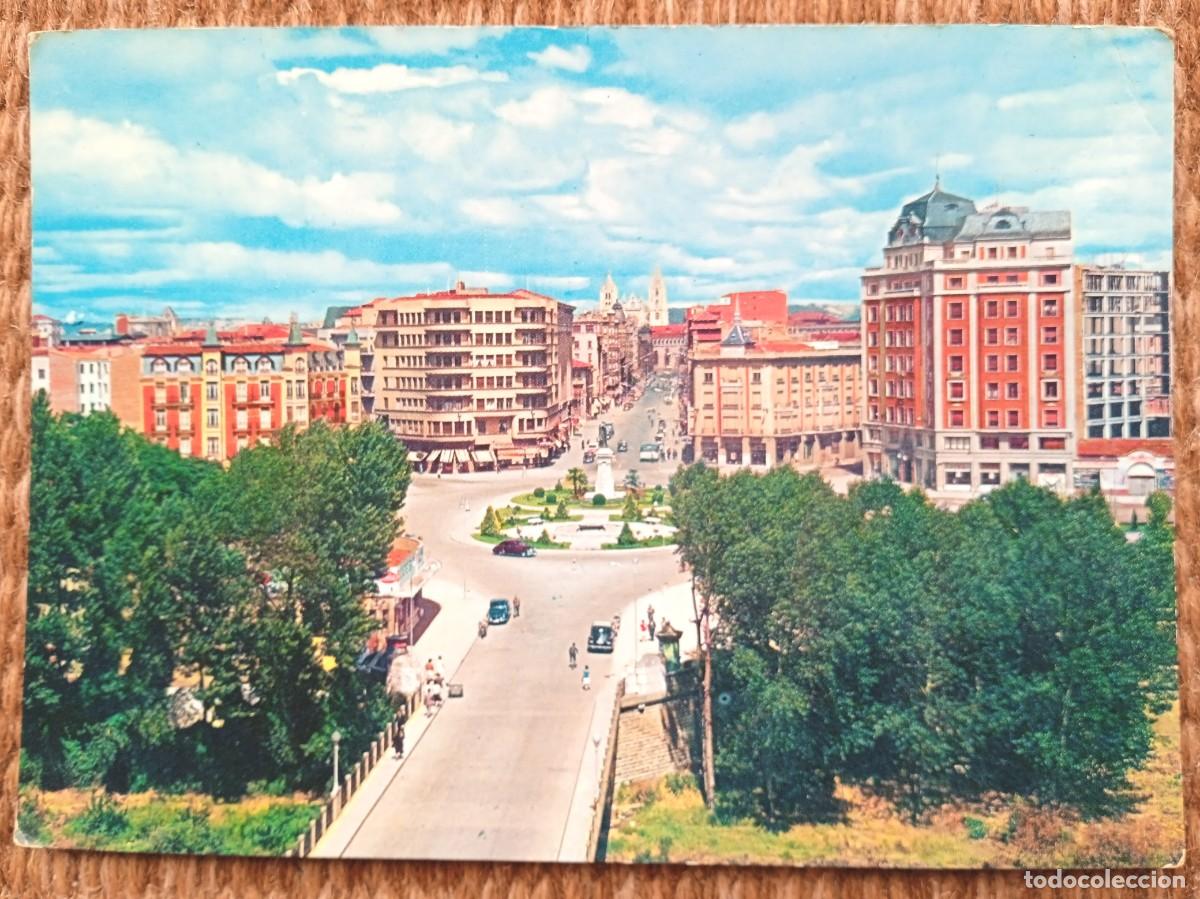 Postkarten: LEON - GLORIETA DE GUZMAN EL BUENO - ED. ARRIBAS