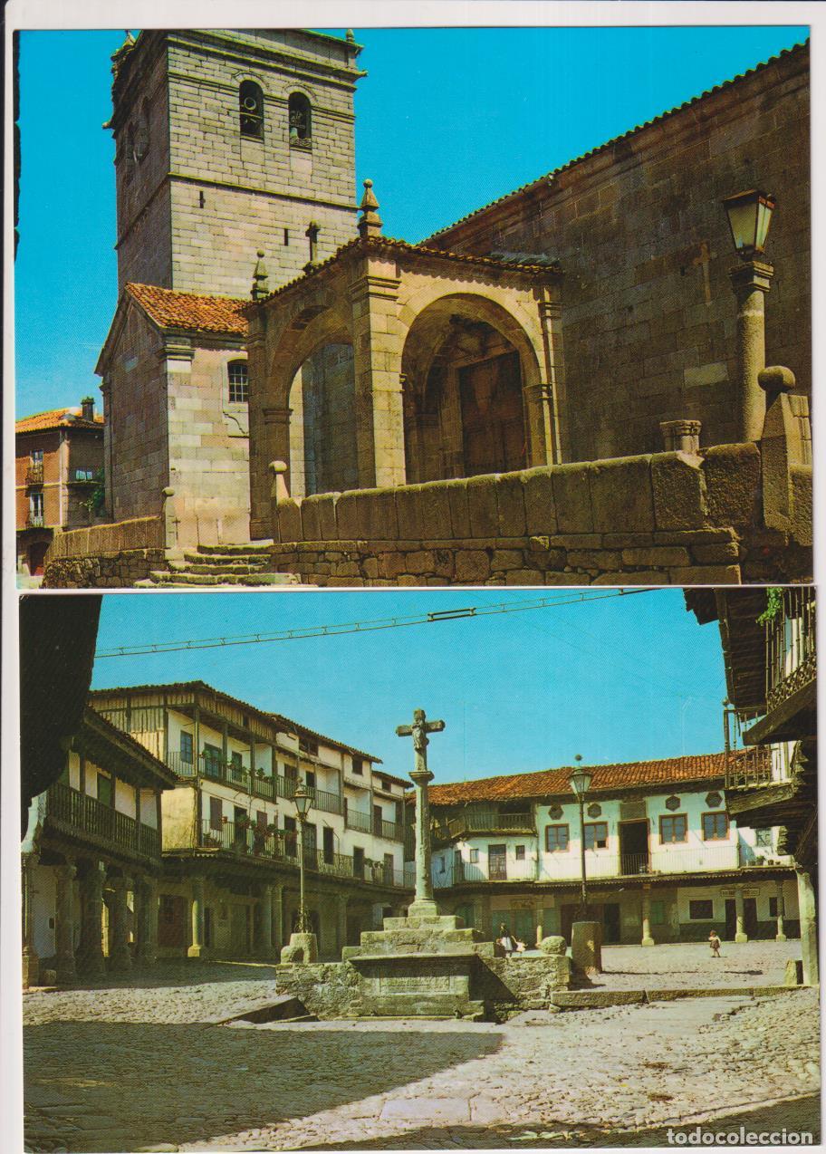 Postkarten: La Alberca. Lote de 2 postales. La iglesia y la Plaza. sin circular