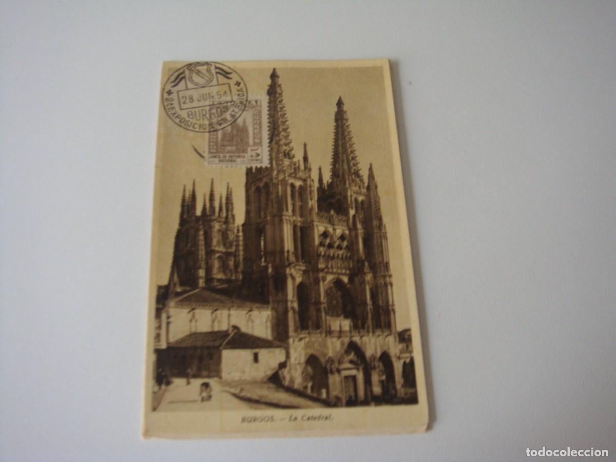 Postcards: POSTAL ANTIGUA CIRCULADA CATEDRAL DE BURGOS A&Ntilde;OS 50