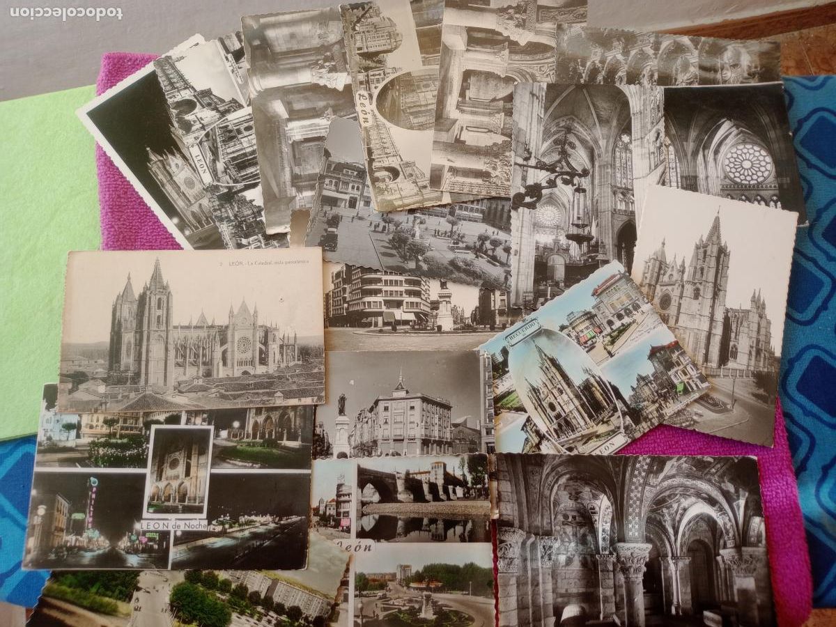 Postales: Le&oacute;n: 18 postales antiguas - Foto 1