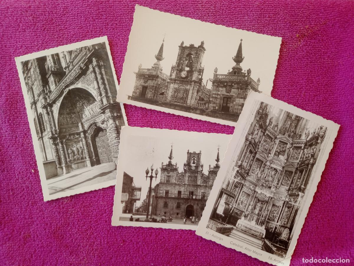 Postales: Astorga: 4 postales antiguas - Foto 1
