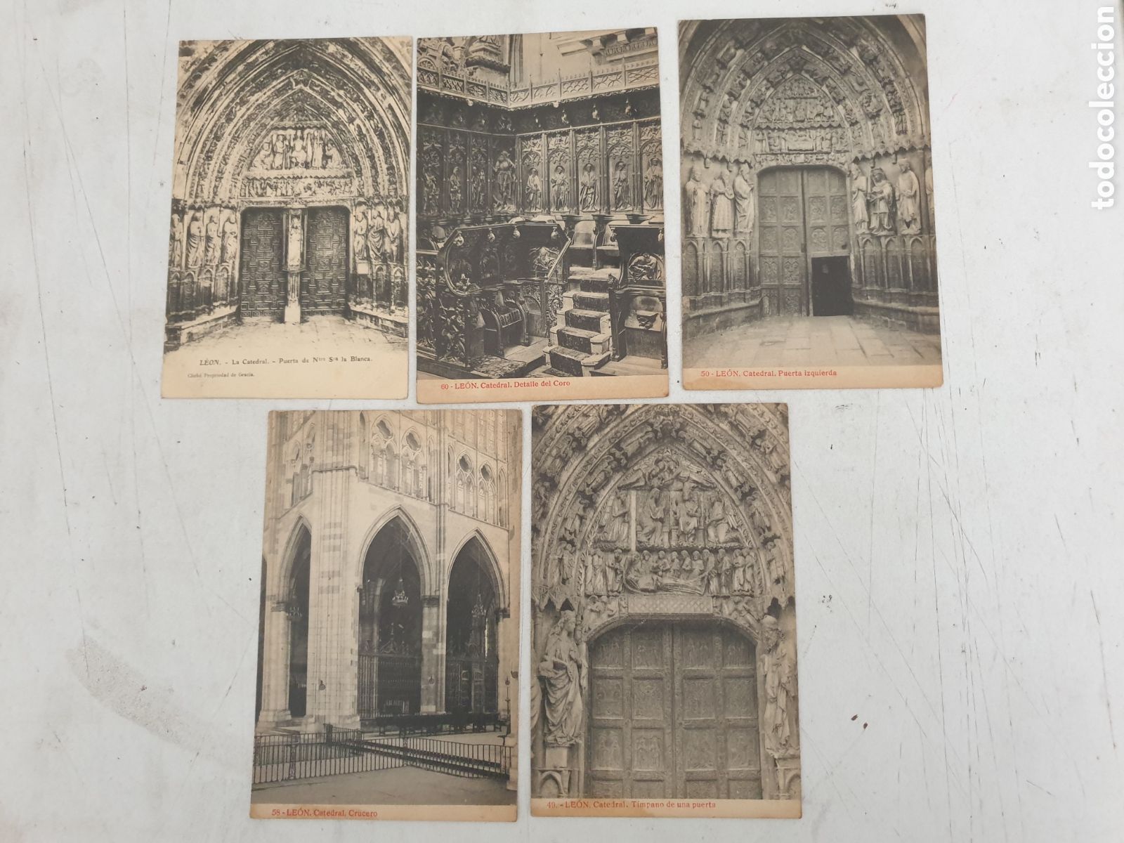 Postales: LE&Oacute;N. DIVERSOS DETALLES DE CATEDRAL - Foto 1
