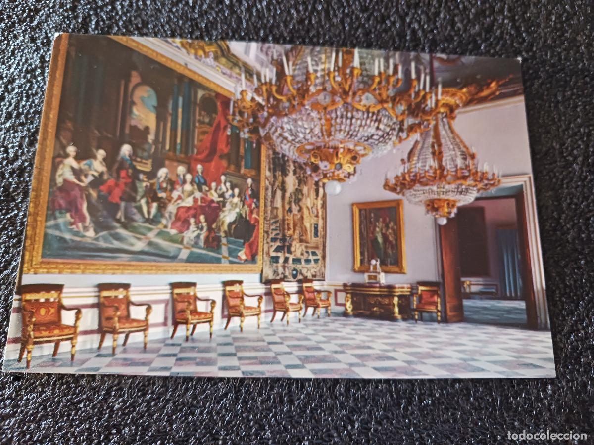 Postkarten: 117 la granja de san ildefonso, palacio, salon del trono, ed. patrimonio