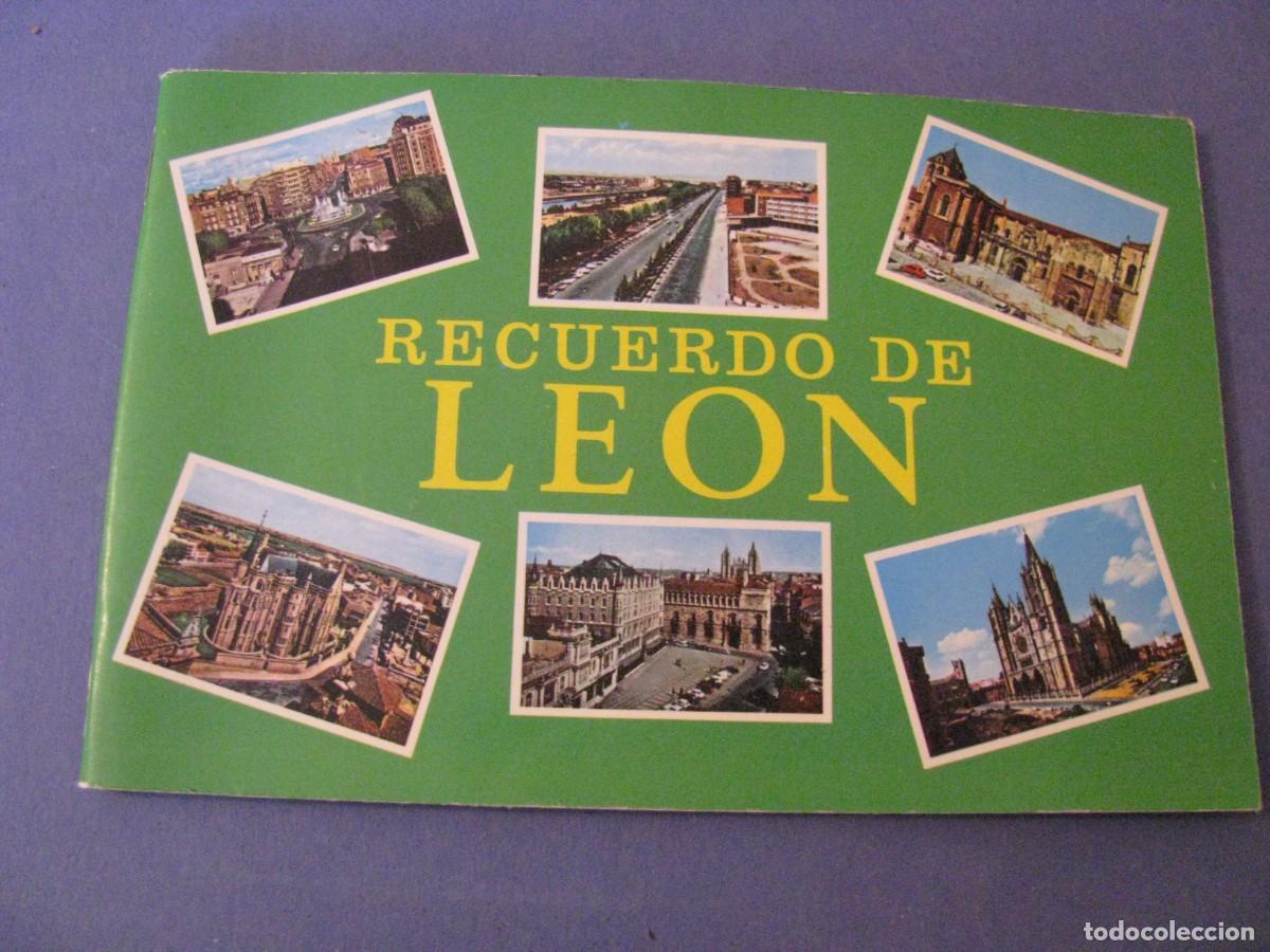 Postcards: LIBRETA CON 32 IMAGENES DE LEON. COBAS S. A. DOBLE CARA. 15X10 CM.