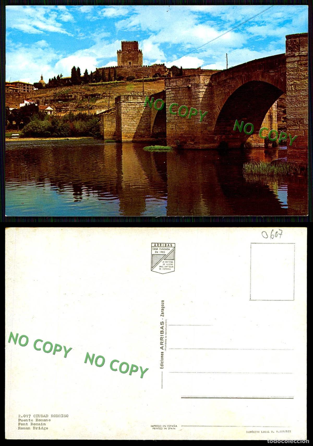 Postcards: EC [00607]- ESPANA- CIUDAD RODRIGO- PUENTE ROMANO