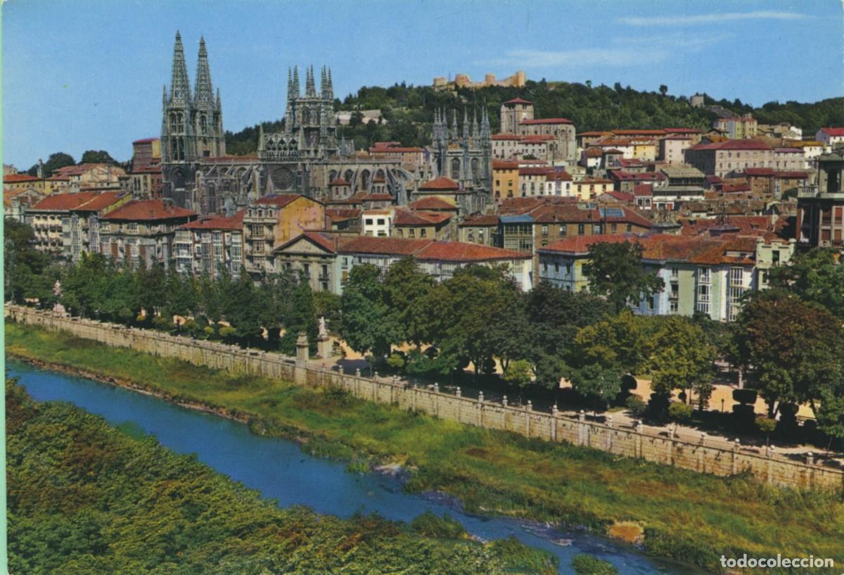 Cartes Postales: N&ordm; 33-BURGOS. R&iacute;o Arlanz&oacute;n y vista parcial. Sin circular. ED. GARC&Iacute;A GARRABELLA Y C&Iacute;A