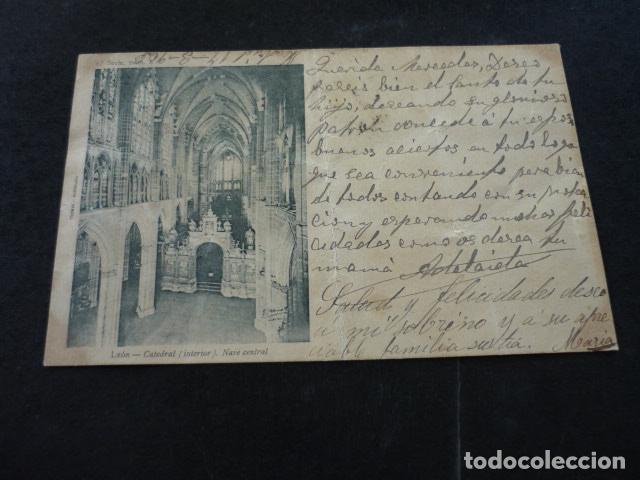 Postales: LEON CATEDRAL NAVE CENTRAL - Foto 1